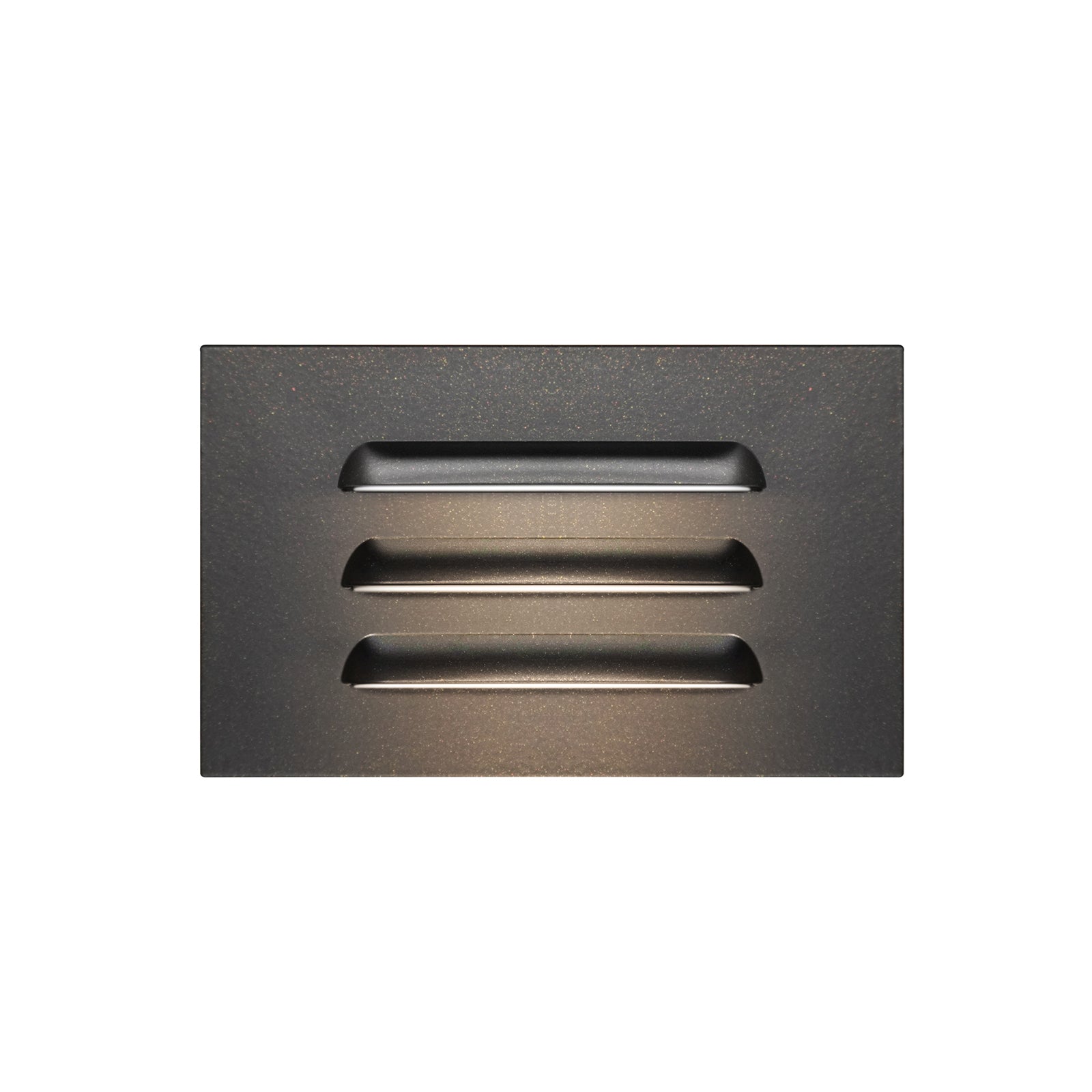 Line Voltage Louvered Dimmable Step Light, 120V AC, 3.5W, 110LM, 4.72" x 2.87" x 0.39", ETL Listed, Black