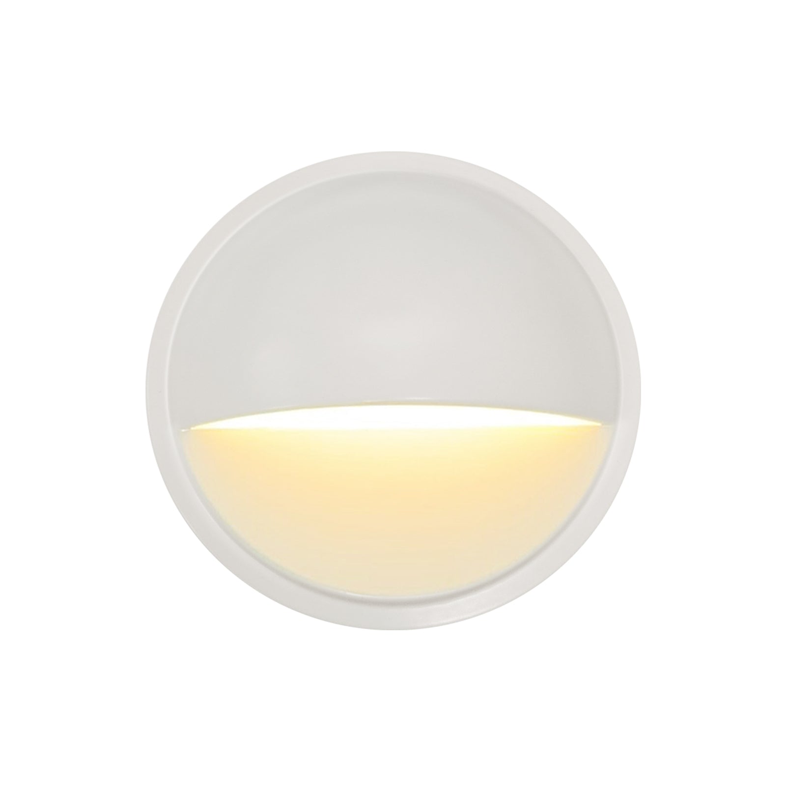 Low Voltage Eyelid Deck Post Light, Classic White, ∅3.35" X H1.23", 9-15V AC/DC, 2W, 40lm, 2700K