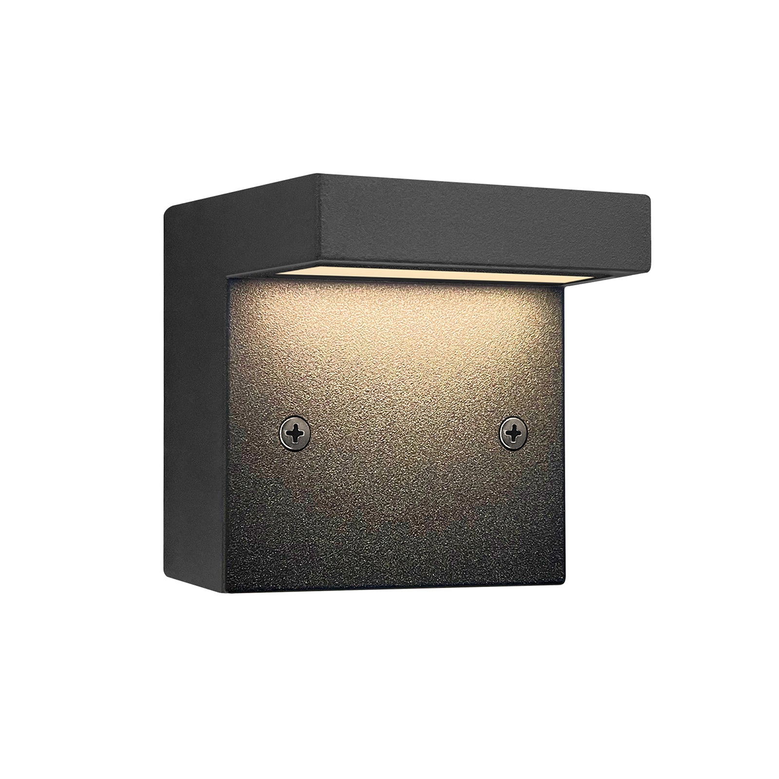 Low Voltage Square Deck Post Light, Black, 9-15V AC/DC, 3W, 140lm, 3000K