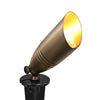 Low Voltage Solid Brass Landscape Spotlight, 12V AC/DC, 5W, 2700K, UL Listed (MR16)