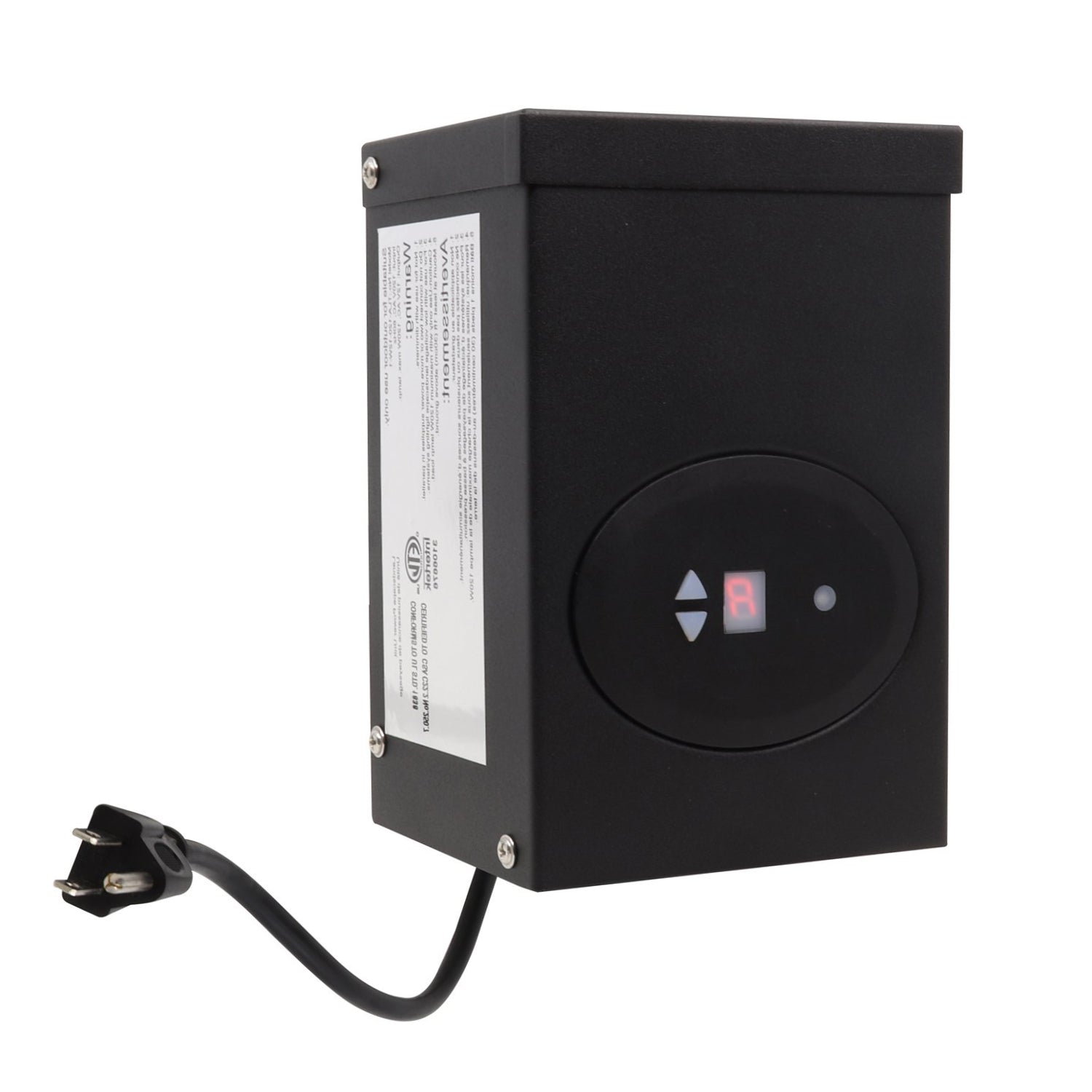 120W Transformer, 120V AC to 12V AC, Integrated Photocell & Timer, 2 Output Channels, ETL Listed, CEC VI Certified