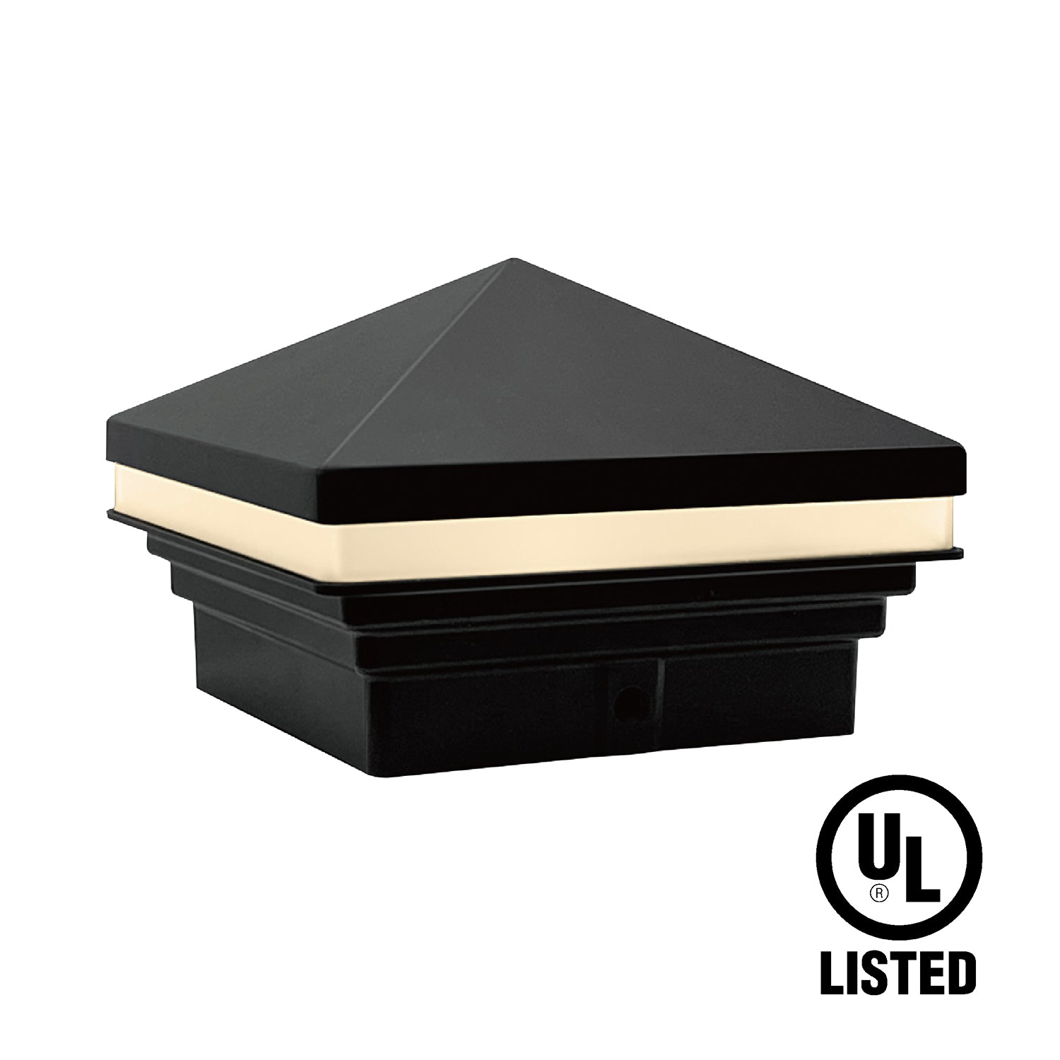 Low Voltage Pyramid Post Cap Lights, 9-15V AC/DC, 3W, 30 LM, 2700K, IP ...