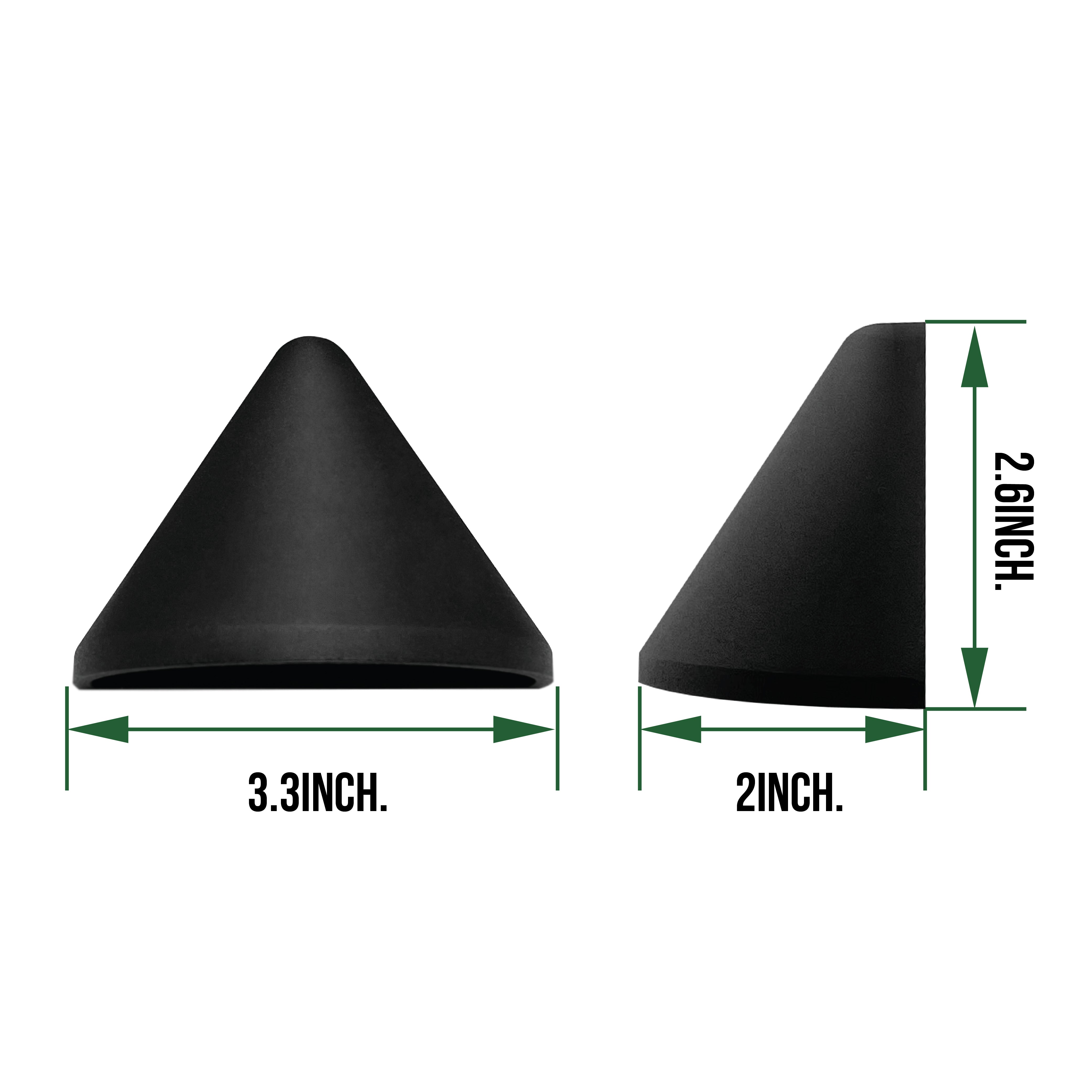 Low Voltage Triangle Deck Post Light, 9-15V AC/DC, 2W, 30lm