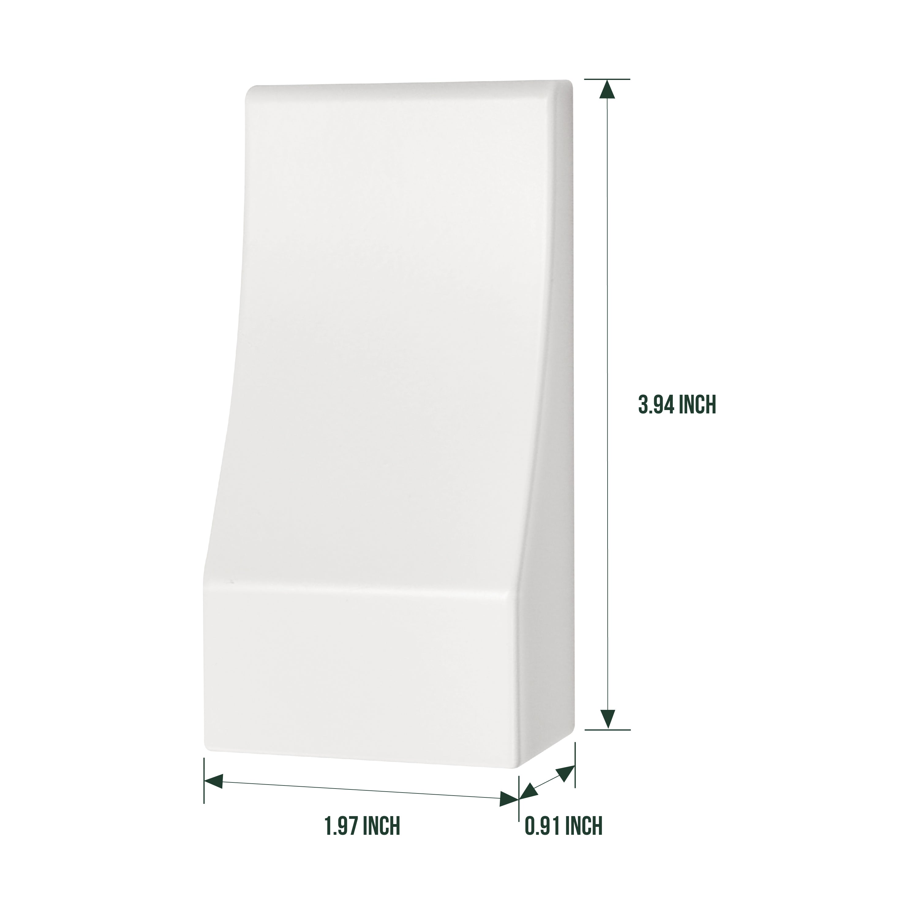 Low Voltage Rectangle Deck Post Light, Wedge Lights, White, 9-15V AC/DC, 2W, 30lm