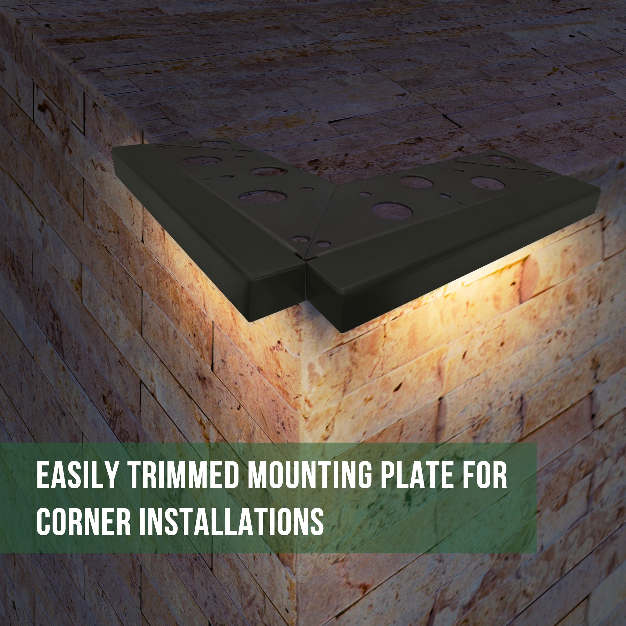 Replaceable Low Voltage Hardscape Light, Retaining Wall Lights, 6.8" Length, 9-15V AC/DC, 1.5W, 200lm, 2700K, Gray