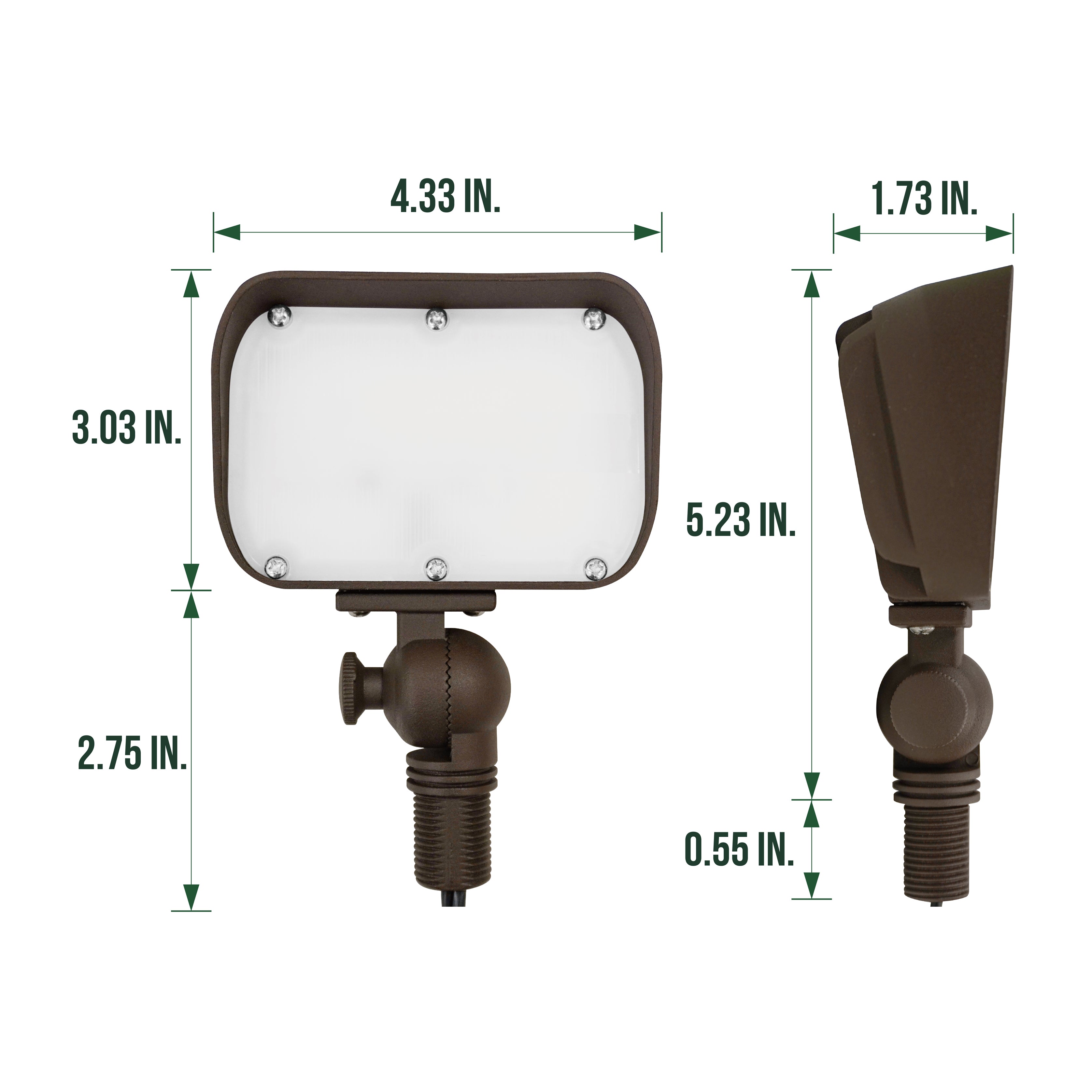 12W Low Voltage Flood Light, 9-15V AC/DC, 800LM, 3000K