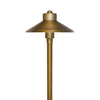 Low Voltage Solid Brass China Hat Path Light (6.7