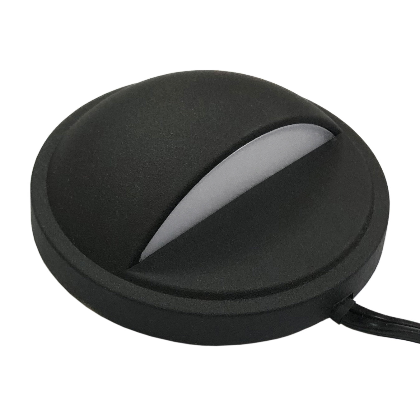 Low Voltage Eyelid Deck Post Light, Black, Φ3.35" X H1.23", 9-15V AC/DC, 2W, 30lm