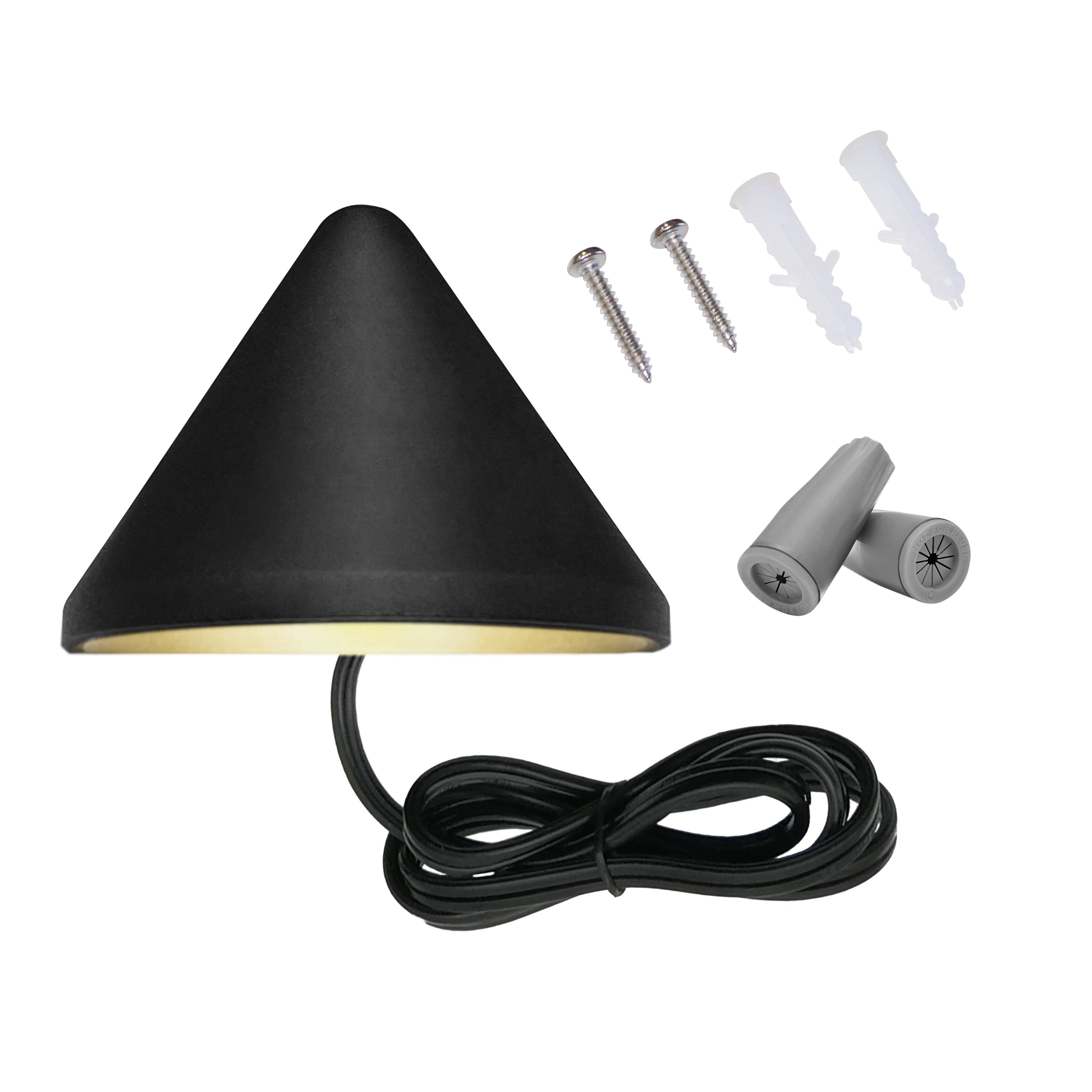Low Voltage Triangle Deck Post Light, 9-15V AC/DC, 2W, 30lm