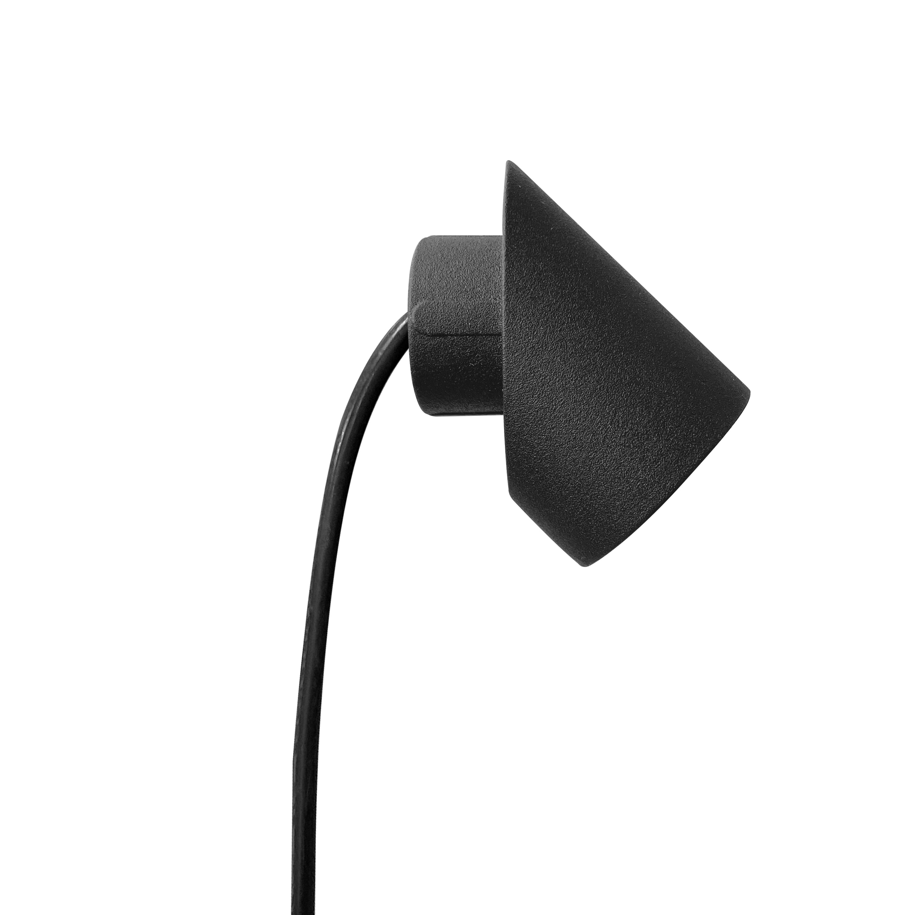 Low Voltage Rotatable Deck Post Light, Rail Lights, Black, 12V AC/DC, 1W, 20lm, 3000K