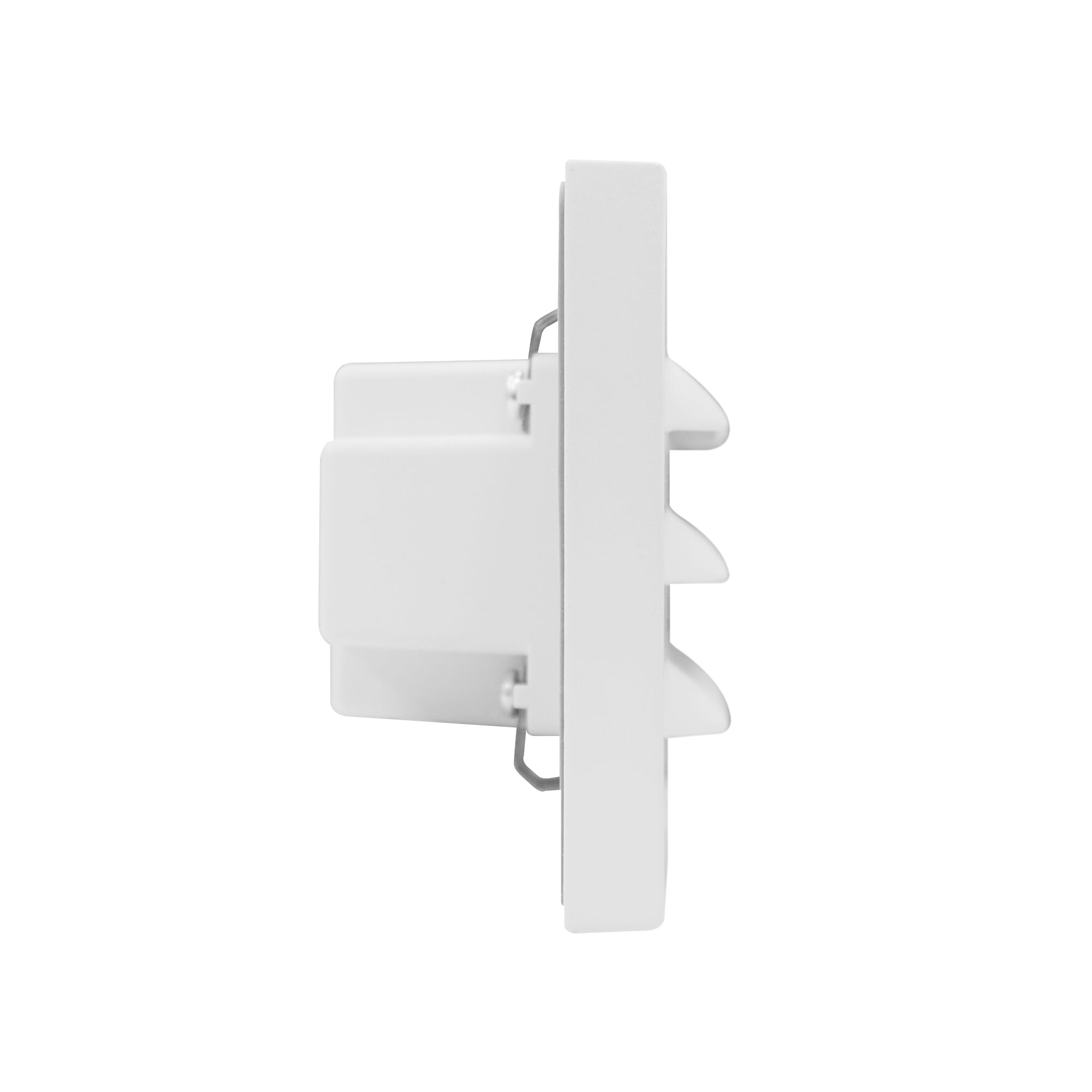 Line Voltage Louvered Dimmable Step Light, 120V AC, 3.5W, 110LM, 4.72" x 2.87" x 0.39", ETL Listed, White